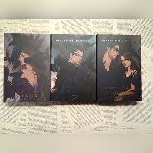 Books 1, 2 & 3 Of The Kingdom Of Crows Series By Olivia Wildenstein*Bookish Box*